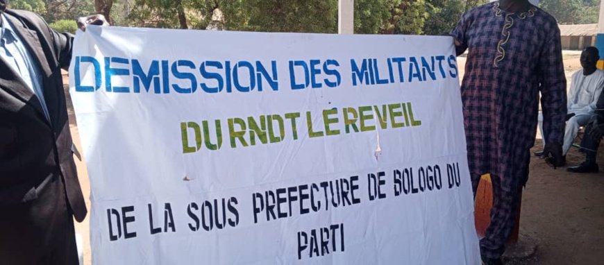Tchad : des militants du RNDT Le Réveil dans la Tandjile-Ouest annoncent leur départ Tchad : des militants du RNDT Le Réveil dans la Tandjile-Ouest annoncent leur départ