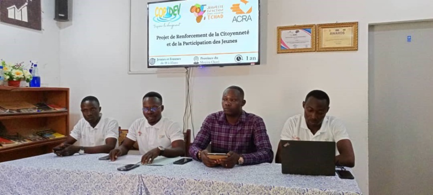 Tchad : Le COPIDEV lance son projet Renforcement de la Citoyenneté et de la participation des jeunes au profit des jeunes et des femmes Tchad : Le COPIDEV lance son projet Renforcement de la Citoyenneté et de la participation des jeunes au profit des jeunes et des femmes