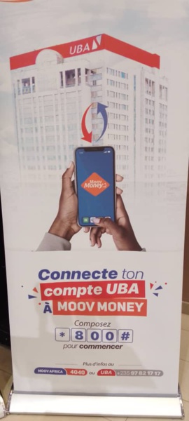 Tchad : Moov Africa et UBA lancent le service "UBA Moov Money"