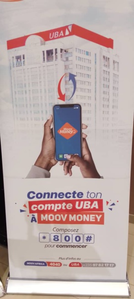 Tchad : Moov Africa et UBA lancent le service "UBA Moov Money" Tchad : Moov Africa et UBA lancent le service "UBA Moov Money"