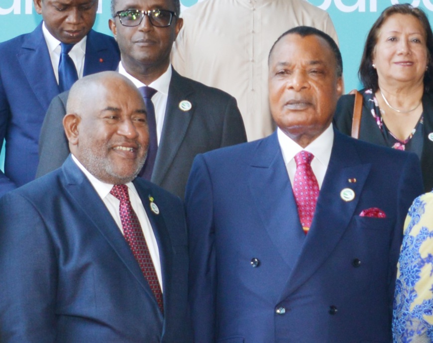 Le comorien Azali Assoumani et Denis Sassou N'Guesso Le comorien Azali Assoumani et Denis Sassou N'Guesso