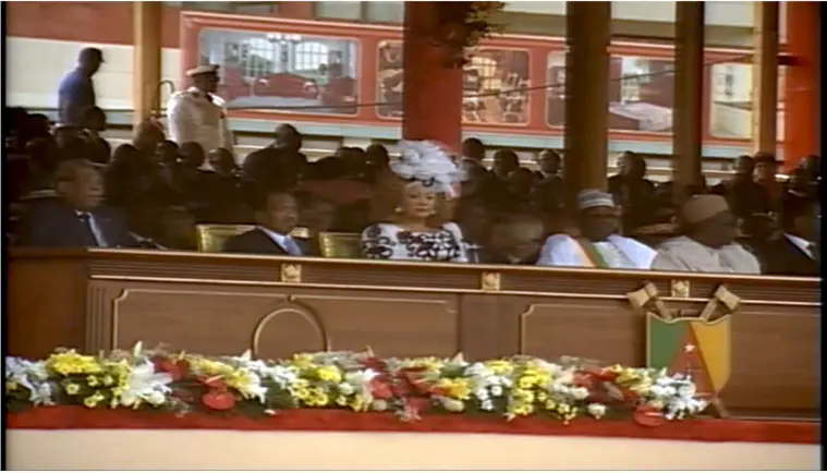Vue de la tribune présidentielle ce 20 mai 2015 à Yaoundé