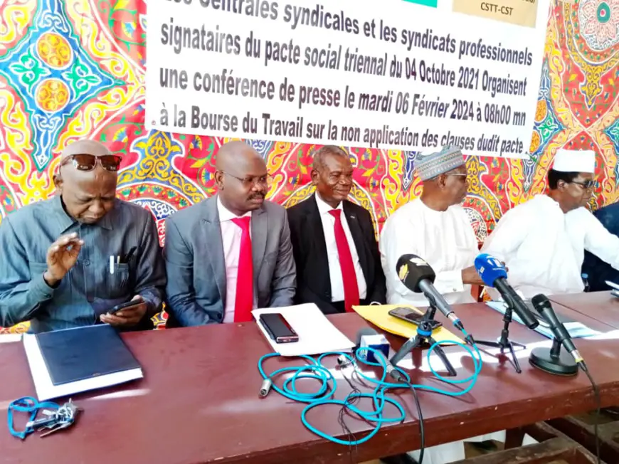 Tchad : un délai d'une semaine accordé au gouvernement pour exécuter le Pacte signé avec les syndicats
