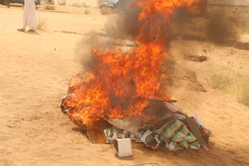 Tchad : incinération de produits pharmaceutiques périmés à Mao Tchad : incinération de produits pharmaceutiques périmés à Mao