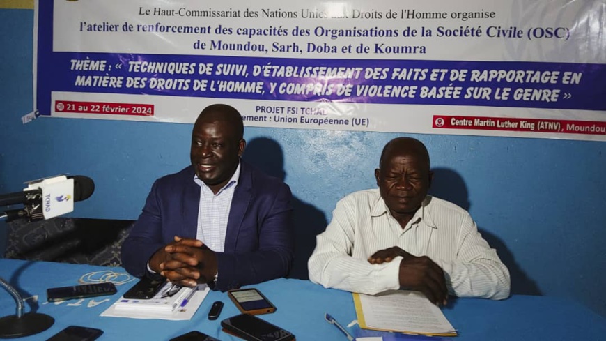 Tchad : le HCNUDH renforce les capacités des acteurs de la société civile à Moundou Tchad : le HCNUDH renforce les capacités des acteurs de la société civile à Moundou