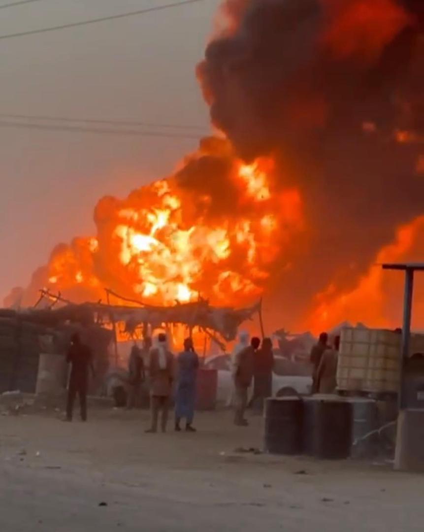 Tchad : un incendie ravageur consume plusieurs secteurs du marché de Tiné Djagraba