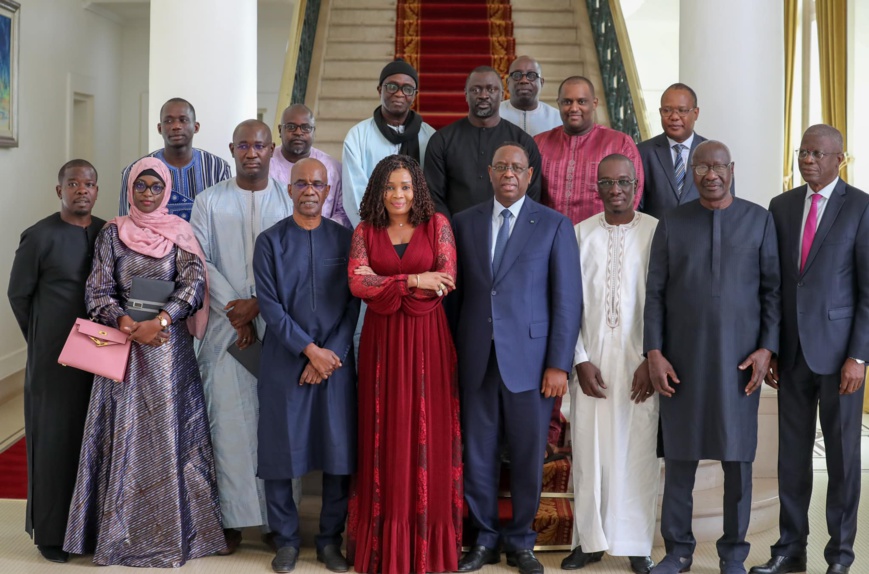 Sénégal : le chef de l'État Macky Sall reçoit les patrons de presse