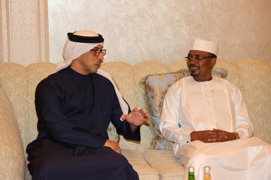 Abu Dhabi : le président de transition du Tchad a reçu le vice-président des Émirats Arabes Unis  