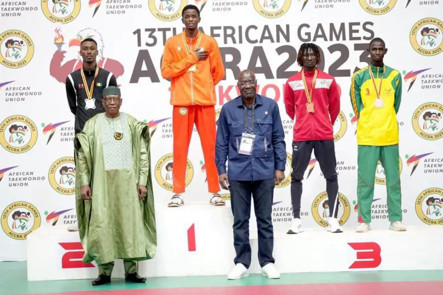 Le Tchad remporte une médaille de bronze aux Jeux Africains de Taekwondo : Betel Casimir honoré
