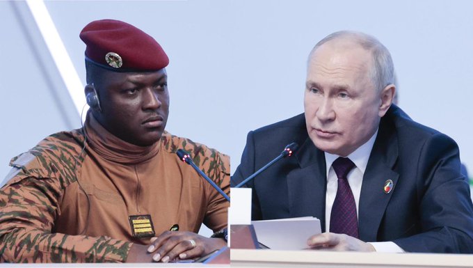 Burkina-Russie : le capitaine Traoré exprime sa solidarité au peuple russe Burkina-Russie : le capitaine Traoré exprime sa solidarité au peuple russe