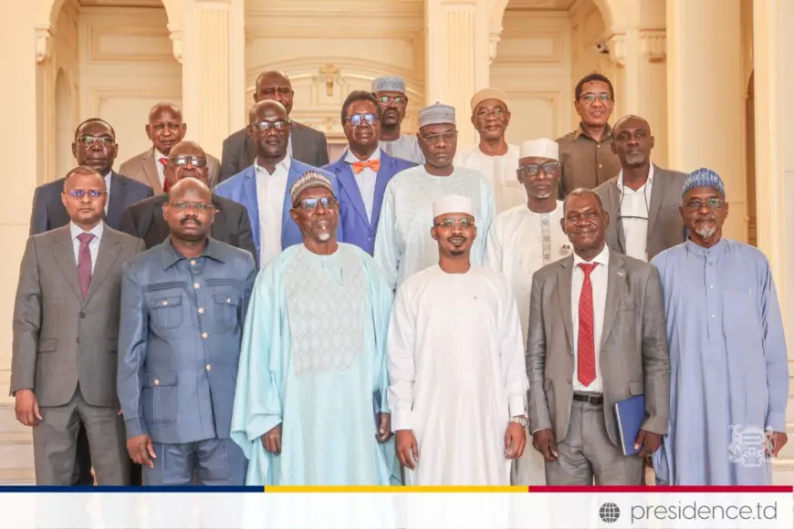 Tchad : Leaders syndicaux signataires du Pacte Social reçus par le Chef de l’Etat