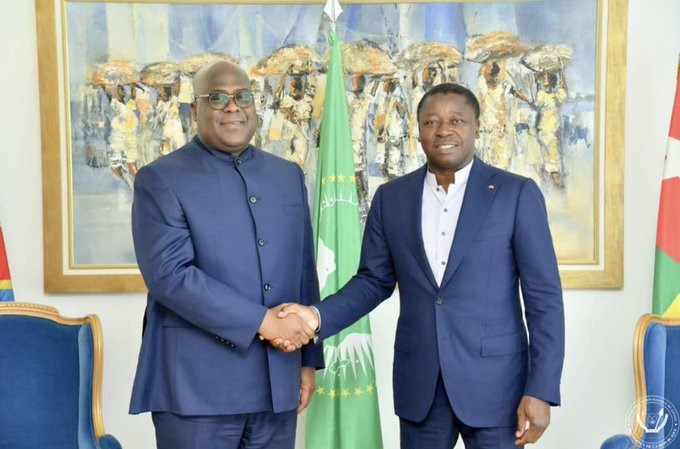 RDC : Félix Antoine Tshisekedi chez Faure Gnassingbé à Lomé