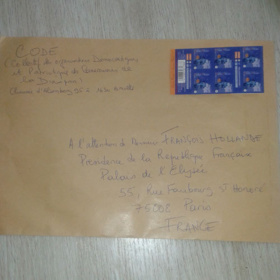 Lettre ouverte du CODE à Monsieur François Hollande Président de la République Française: Le Cameroun ne mérite pas d'être visité par vous. Lettre ouverte du CODE à Monsieur François Hollande Président de la République Française: Le Cameroun ne mérite pas d'être visité par vous.