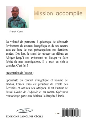 Livre-témoignage : "Mission accomplie" vient de paraître Livre-témoignage : "Mission accomplie" vient de paraître