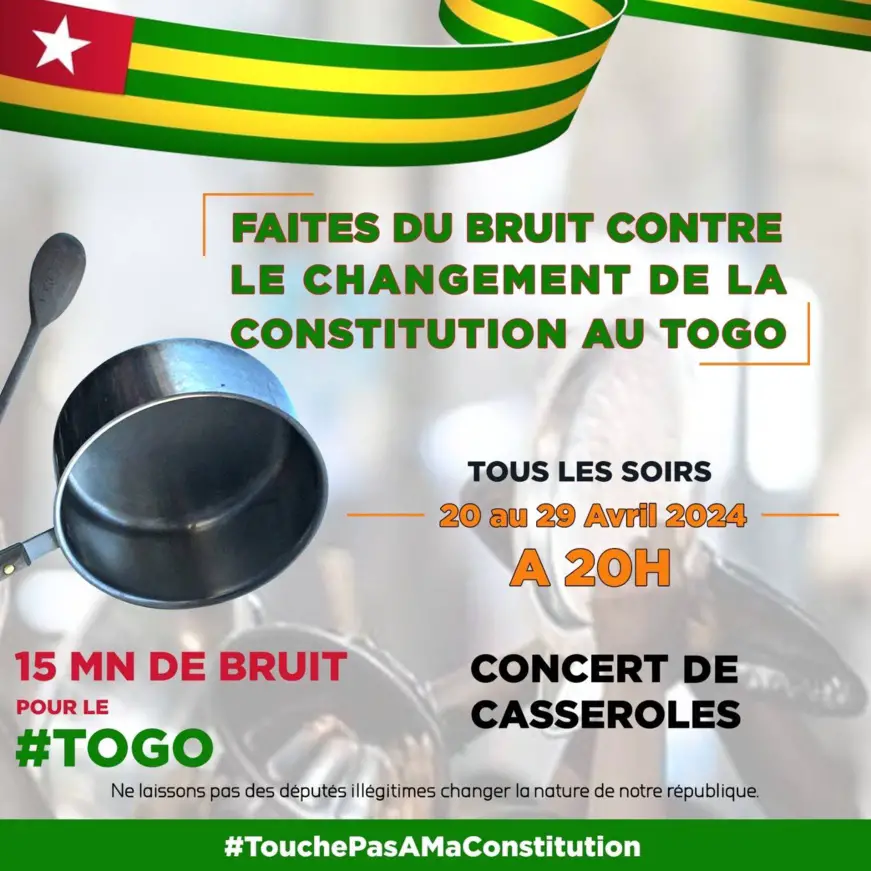 Togo : Le Front Touche pas à ma Constitution mobilise contre la révision constitutionnelle