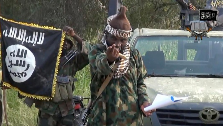 Le chef de Boko Haram. Le chef de Boko Haram.