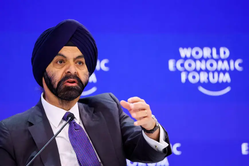 Le président du Groupe de la Banque mondiale, Ajay Banga, participe à la 54ème réunion annuelle du Forum économique mondial, à Davos, en Suisse, le 17 janvier 2024. REUTERS/Denis Balibouse