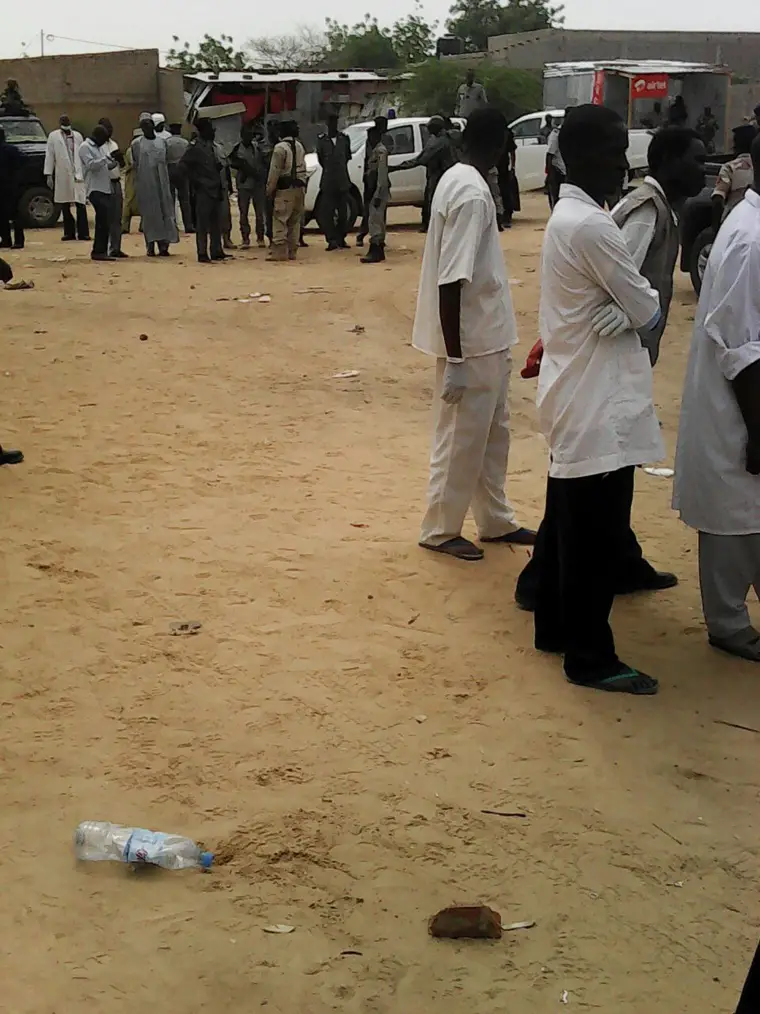 Opération anti-terroriste menée par les forces de l'ordre ce matin à N'Djamena, au quartier Diguel. Alwihda Info/D.W.W