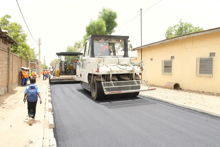 Tchad: Vers la finalisation du bitumage des rues de Mardjandaffack