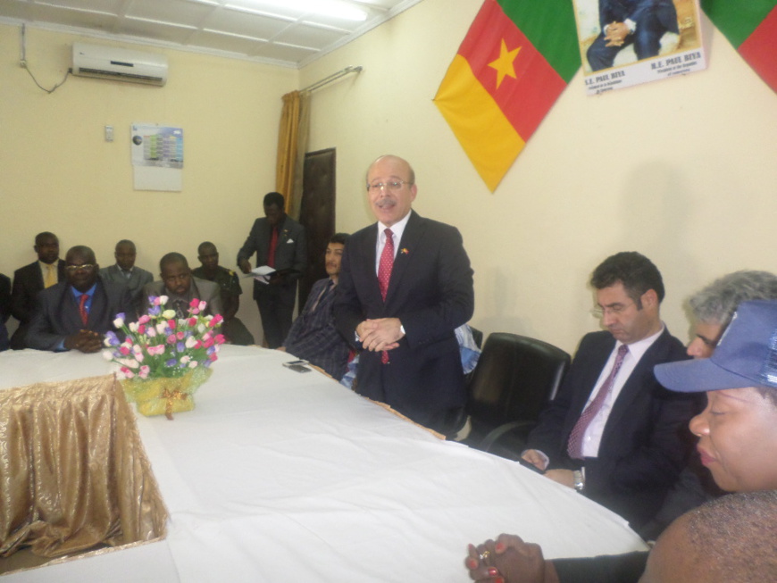 S.E.Omer Faruk Dogan lors de son allocution aux autorités de l'Extreme-nord