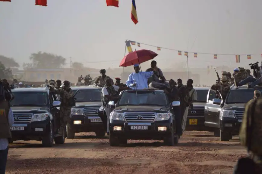 Tchad : L'impressionnant dispositif militaire qui assure la sécurité du Président lors de ses déplacements