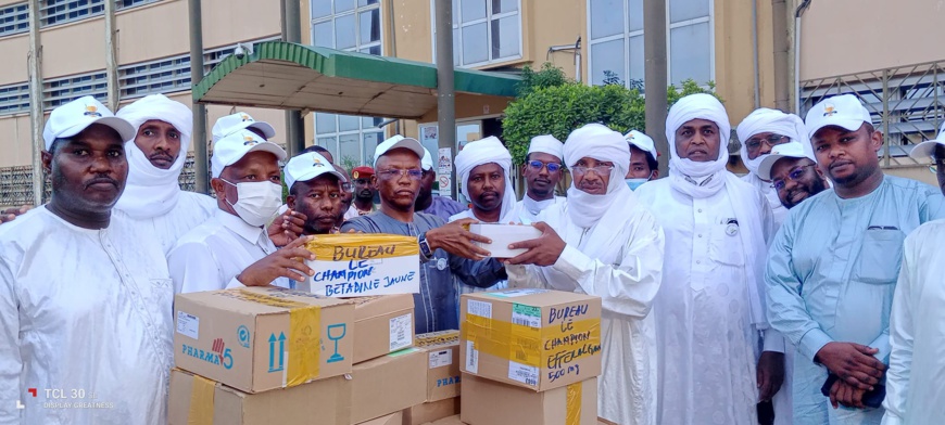 Tchad : Le bureau de soutien Le Champion fait un don de médicaments au profit des blessés suite aux tirs de joie