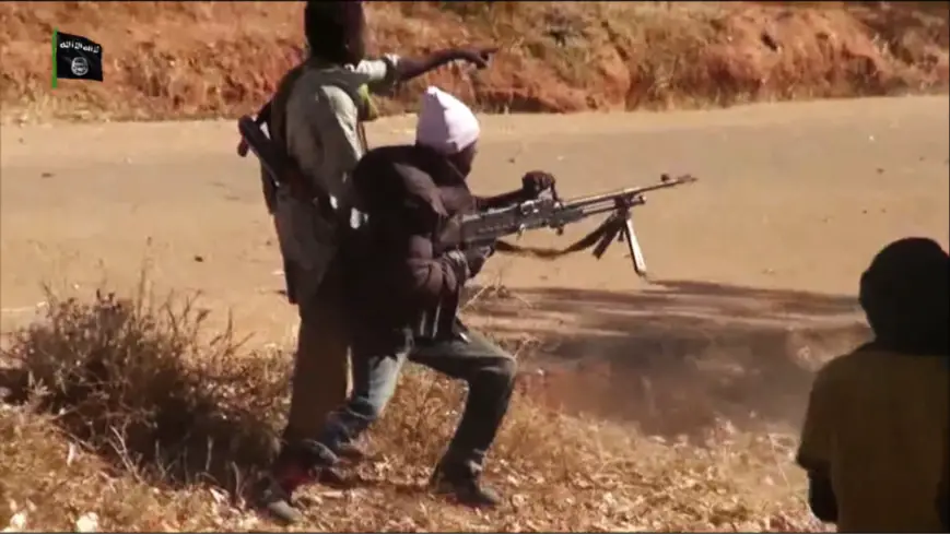 Des combattants du groupe terroriste Boko Haram.