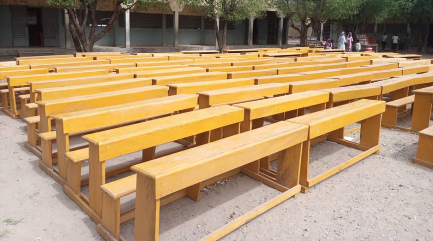 Coopération Tchad-États-Unis : Un don de tables-bancs renforce l'école pilote de Farcha Coopération Tchad-États-Unis : Un don de tables-bancs renforce l'école pilote de Farcha