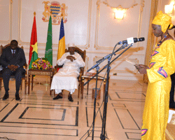 Tchad - Burkina Faso : Déby et Kafando se félicitent des liens entre les deux pays Tchad - Burkina Faso : Déby et Kafando se félicitent des liens entre les deux pays