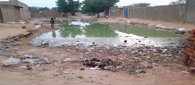 Une rue de N'Djamena après des pluies. Alwihda Info/Gloria Ronel Une rue de N'Djamena après des pluies. Alwihda Info/Gloria Ronel