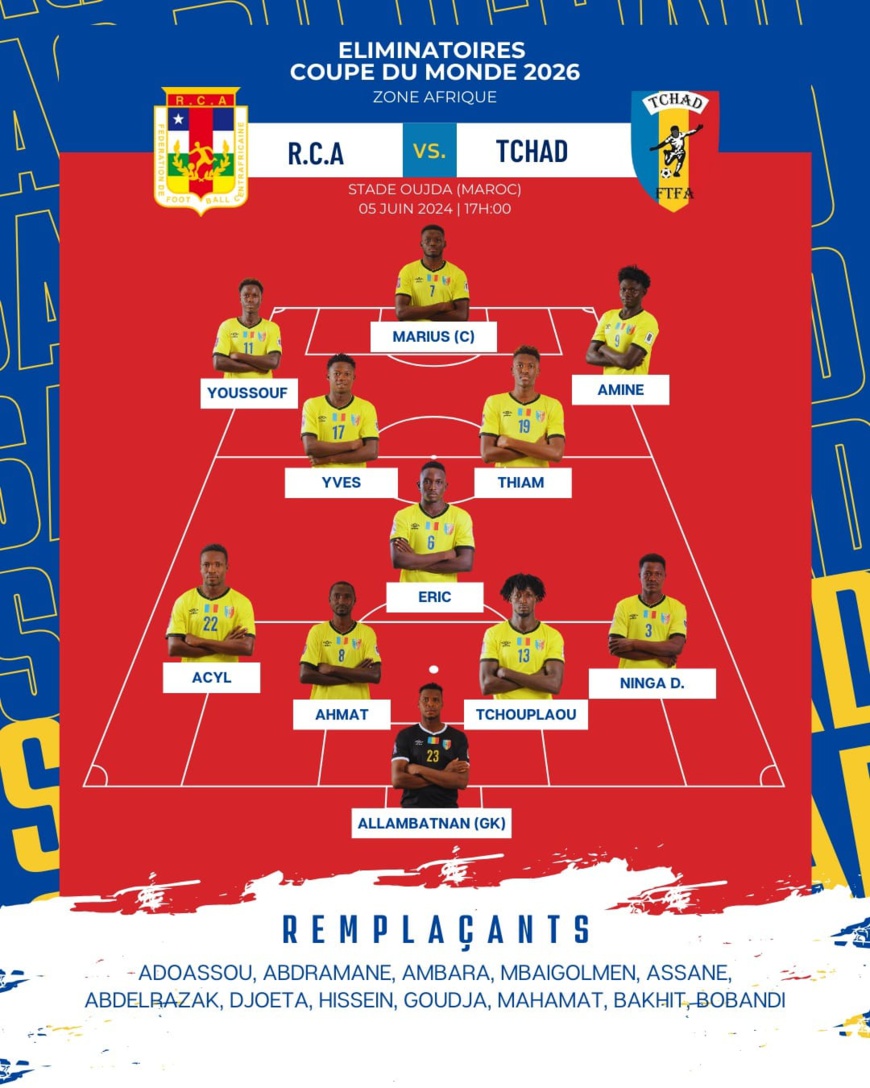Défaite des Sao du Tchad contre la RCA en éliminatoires de la Coupe du Monde 2026 Défaite des Sao du Tchad contre la RCA en éliminatoires de la Coupe du Monde 2026