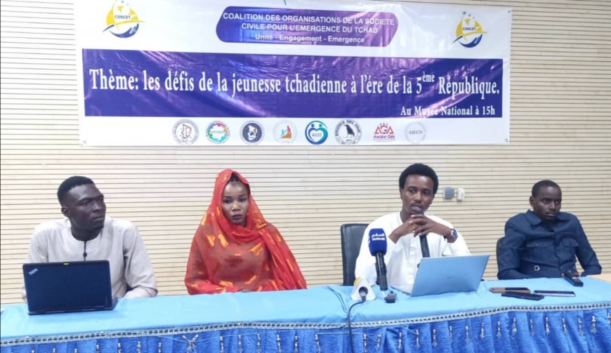 Tchad : Conférence de Presse sur les défis de la Jeunesse Tchadienne sous la 5ème République Tchad : Conférence de Presse sur les défis de la Jeunesse Tchadienne sous la 5ème République