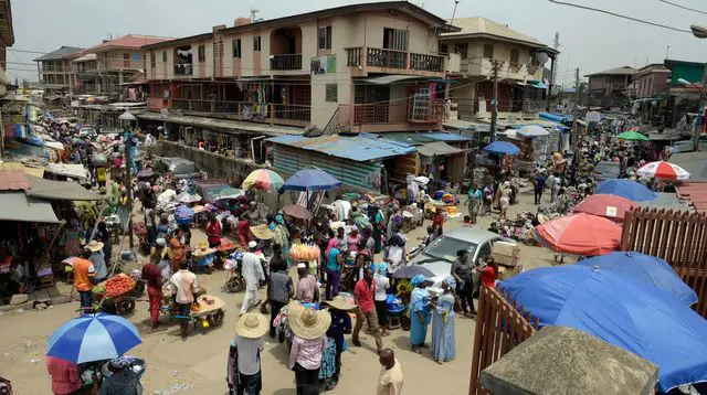 Un marché à Lagos au Nigéria en février 2015. AFP