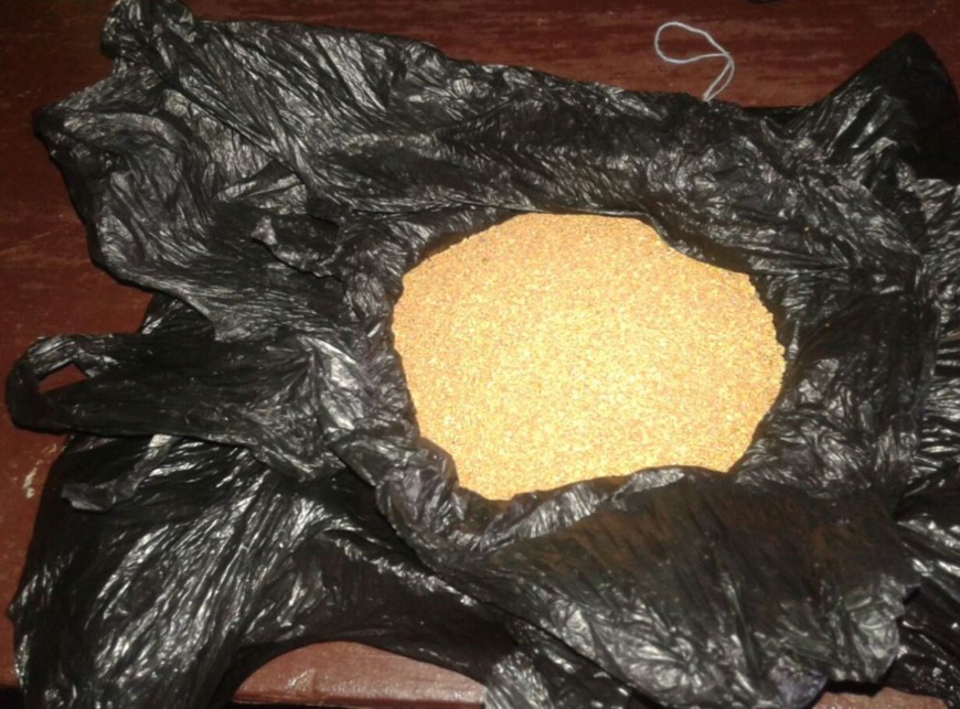 Les deux kilogrammes d'or saisis. Les deux kilogrammes d'or saisis.