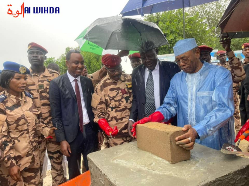 Tchad : pose de la première pierre du quartier général de la FMM à N’Djamena Tchad : pose de la première pierre du quartier général de la FMM à N’Djamena
