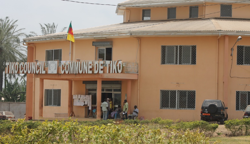 La mairie de Tiko dans le région du Sud-Ouest. La mairie de Tiko dans le région du Sud-Ouest.