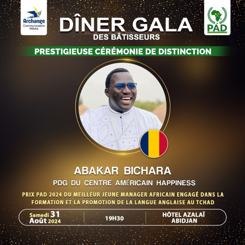 L’entrepreneur tchadien Abakar Bichara est lauréat du prix PAD 2024