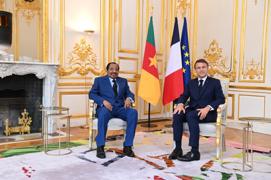 France : Rencontre entre les Présidents camerounais et français à l'Élysée France : Rencontre entre les Présidents camerounais et français à l'Élysée