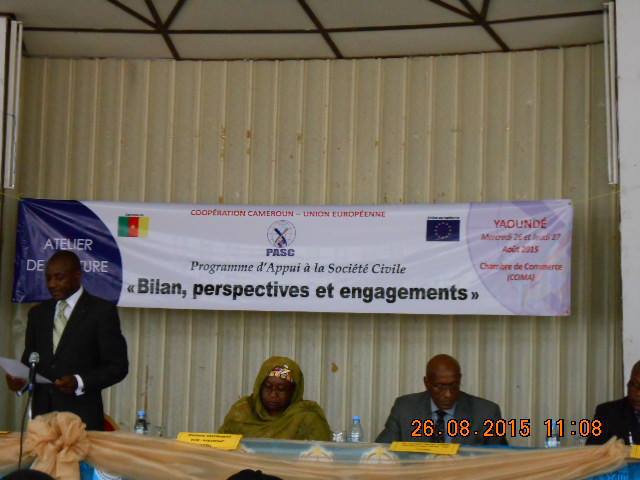 Le panel à l'atelier de cloture de la phase opérationnelle Le panel à l'atelier de cloture de la phase opérationnelle