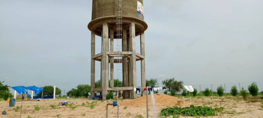 Tchad : le représentant résident de la Banque mondiale visite le château d'eau construit par PARCA Tchad : le représentant résident de la Banque mondiale visite le château d'eau construit par PARCA