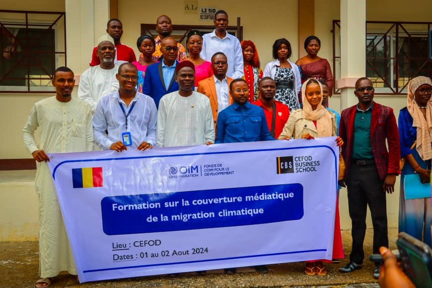 Tchad : Des journalistes outillés sur la couverture médiatique de la migration climatique par l'OIM Tchad : Des journalistes outillés sur la couverture médiatique de la migration climatique par l'OIM