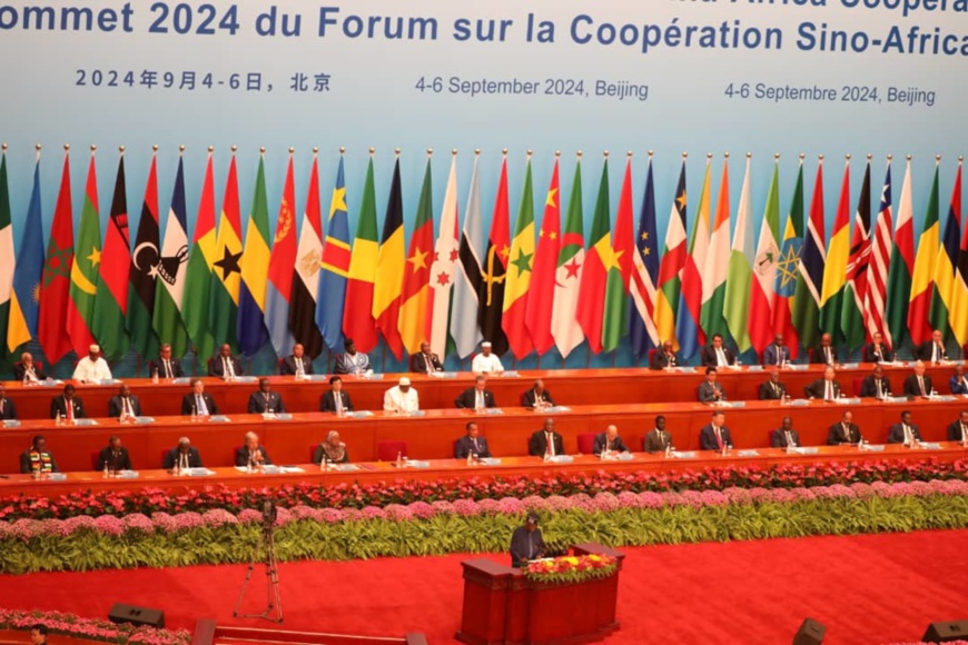 Une vue des participants au sommet Chine-Afrique Une vue des participants au sommet Chine-Afrique