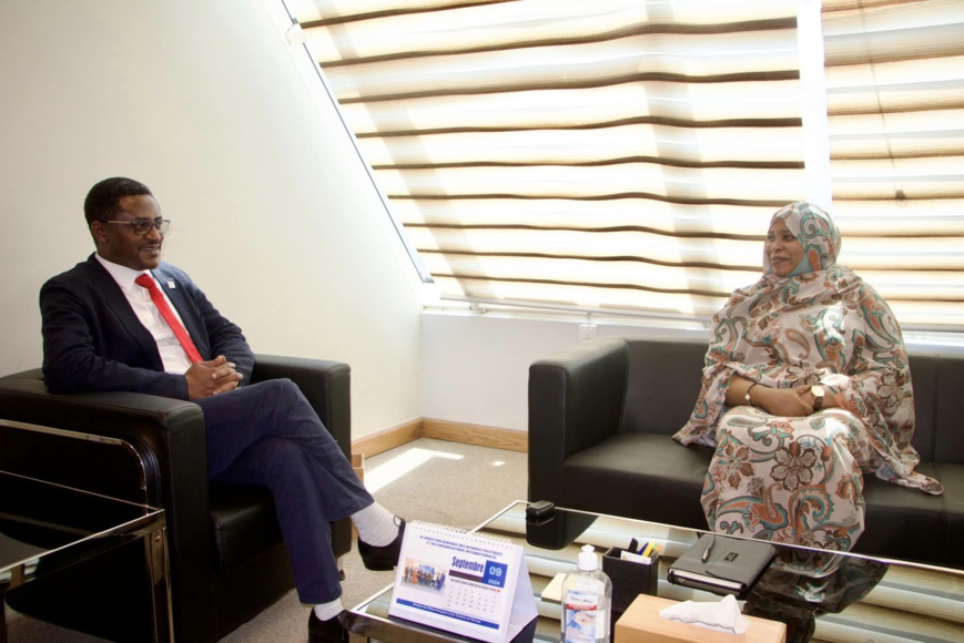 Tchad : Audience de la Ministre Déléguée auprès du Ministre des Affaires Étrangères avec la FICR Tchad : Audience de la Ministre Déléguée auprès du Ministre des Affaires Étrangères avec la FICR