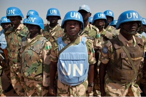 Des casques bleus de l'ONU. Crédit photo: Sources Des casques bleus de l'ONU. Crédit photo: Sources