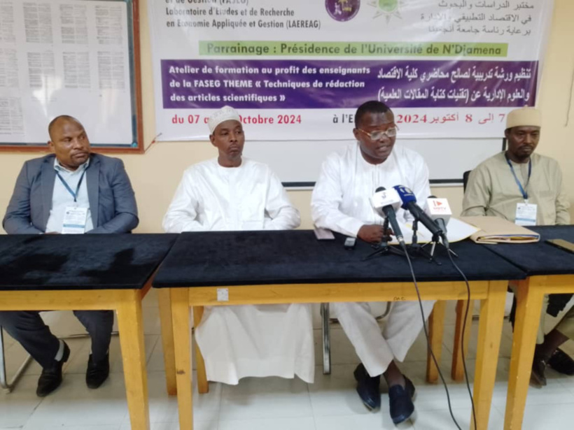 Tchad : des enseignants de la Faculté des Sciences Économiques formés à la rédaction d’articles scientifiques Tchad : des enseignants de la Faculté des Sciences Économiques formés à la rédaction d’articles scientifiques