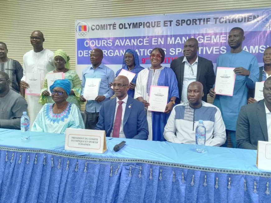 Tchad : la 8ème édition de formation en management des organisations sportives reçoit ses attestations