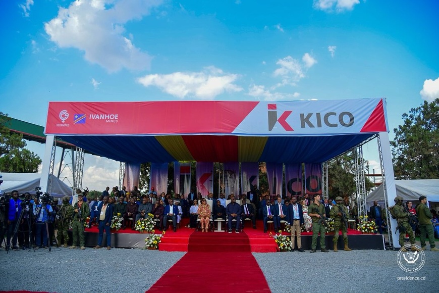 RDC : le président Félix Tshisekedi relance la production de zinc à la mine de Kico RDC : le président Félix Tshisekedi relance la production de zinc à la mine de Kico