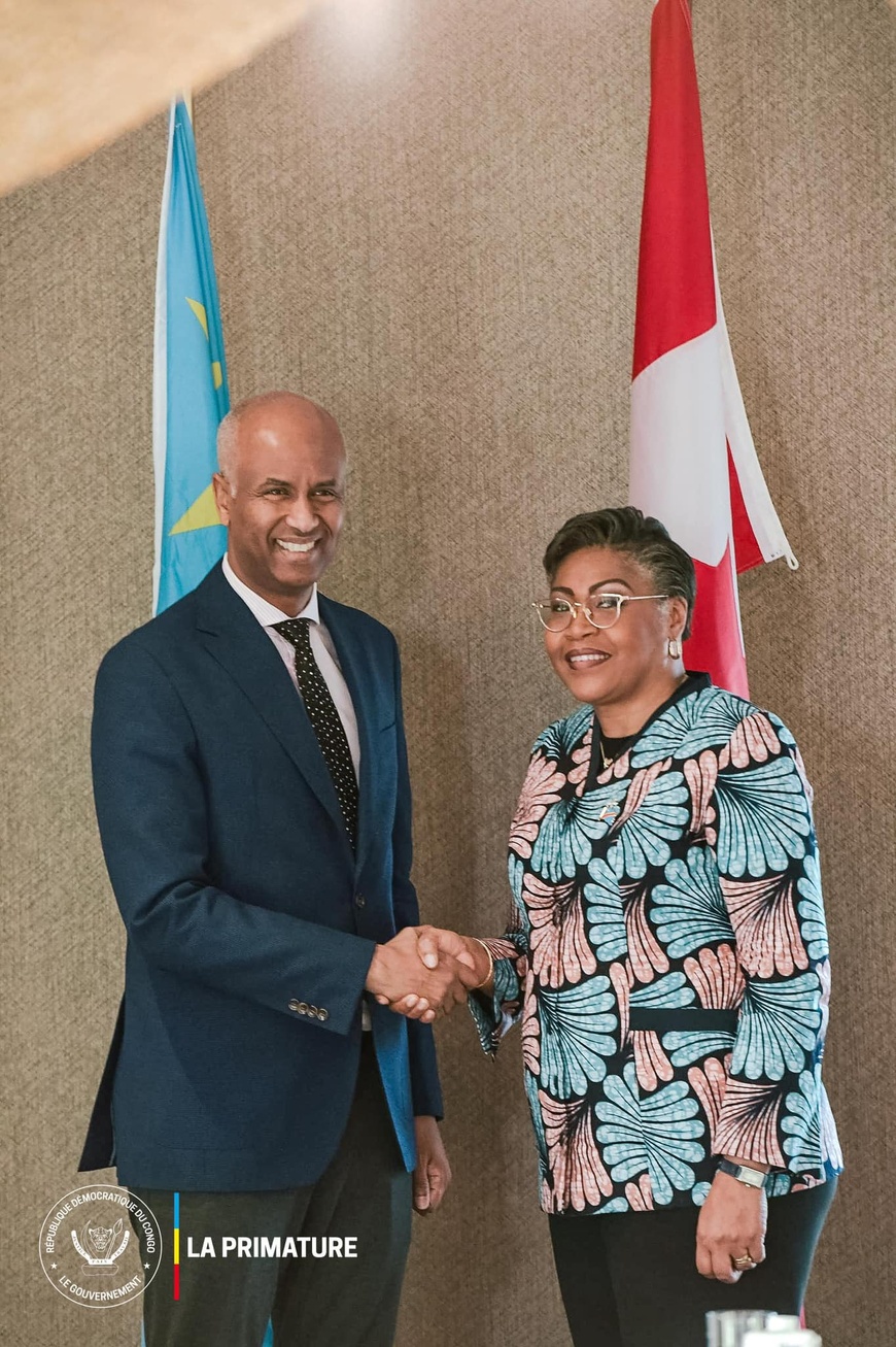 RDC : la Première ministre échange avec le ministre canadien du Développement international RDC : la Première ministre échange avec le ministre canadien du Développement international