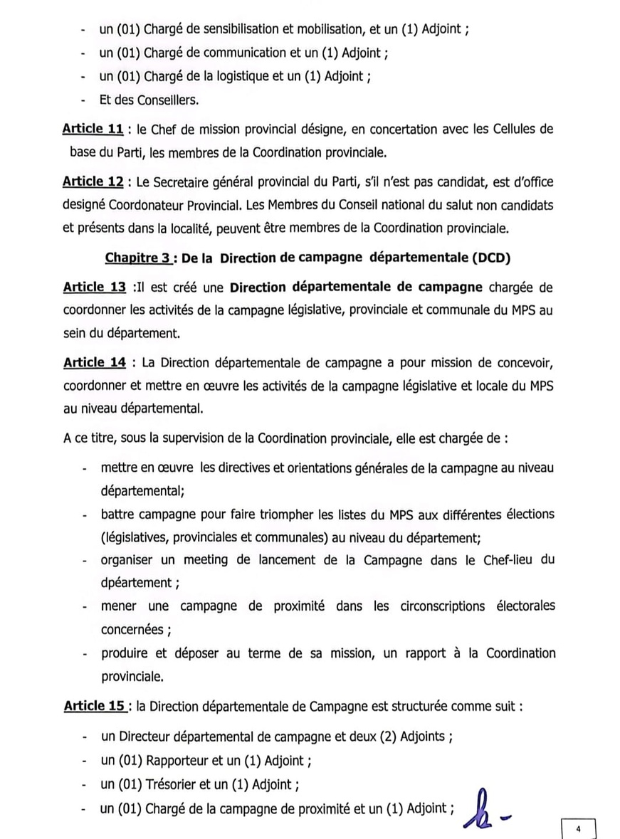 Tchad - MPS : Création d'une Coordination Nationale pour les Élections Législatives et Locales Tchad - MPS : Création d'une Coordination Nationale pour les Élections Législatives et Locales