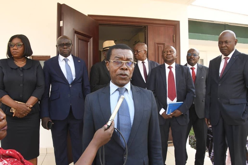 RCA : le président Touadera reçoit les membres du Conseil constitutionnel RCA : le président Touadera reçoit les membres du Conseil constitutionnel